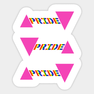 Pink Triangle Pride Multi Sticker